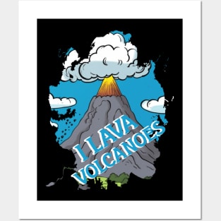 I lava volcanoes Posters and Art